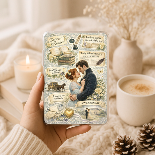 Vintage Romance Kindle Insert | Regency Inspired Bookish Clear Case Insert