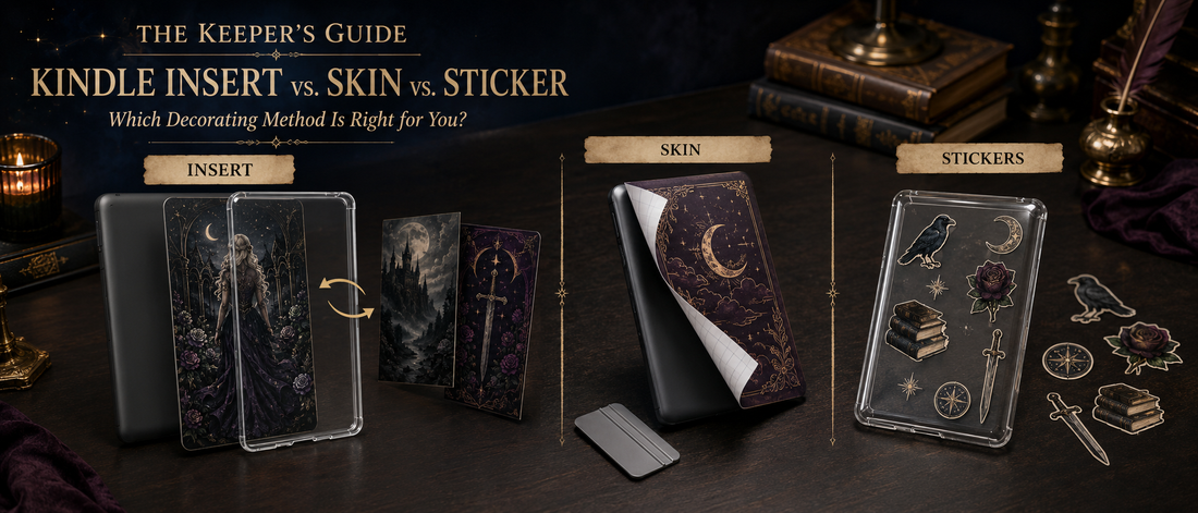 Kindle Insert vs. Skin vs. Sticker: Which Is Right for You?