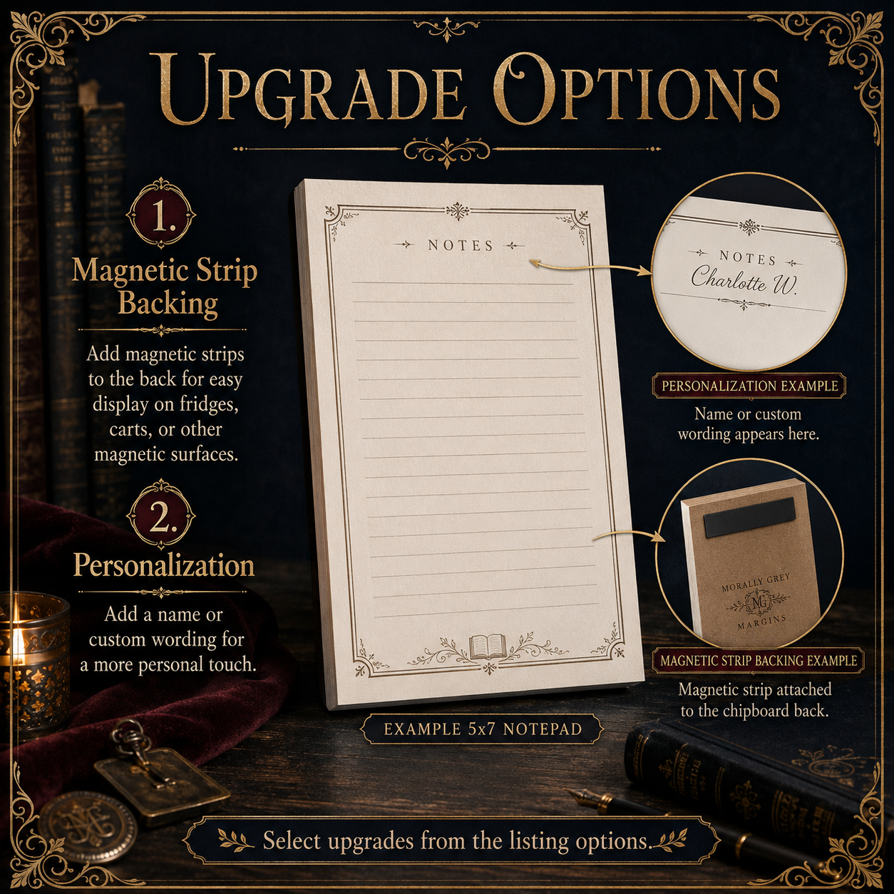 Cozy Fantasy Cat Notepad – 5×7