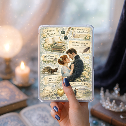 Vintage Romance Kindle Insert | Regency Inspired Bookish Clear Case Insert