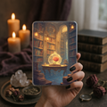 Enchanted library rose Kindle insert dark academia fantasy aesthetic for readers